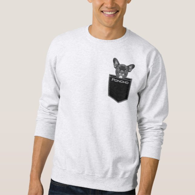 Upload Your Pet's Face and Name Customised  Sweatshirt (Front)