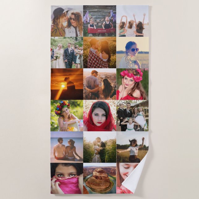 Upload your photo beach towel (Front)