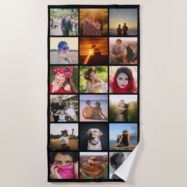 Upload your photo beach towel (Front)