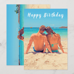 Upload Your Photo Birthday Card Personalised