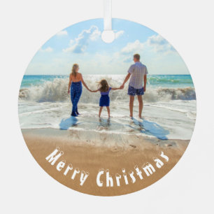 Upload Your Photo Christmas Ornament Gift