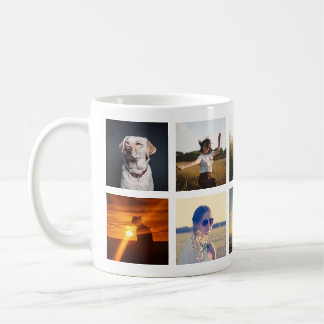 Upload your photo coffee mug (Left)