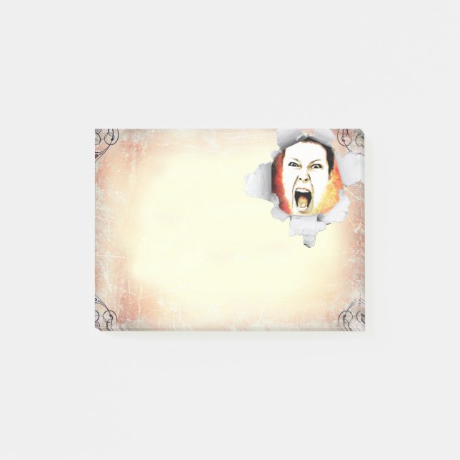 Upload your photo, customisable  post-it notes (Front)