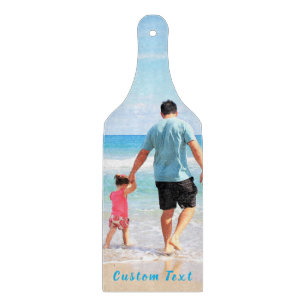 Upload Your Photo Cutting Board Gift Custom Text