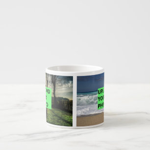 Upload your photo espresso cup