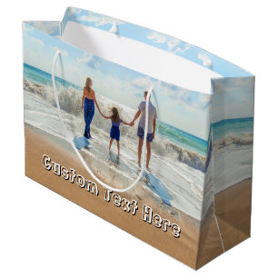 Upload Your Photo Gift Bag Personalised Text