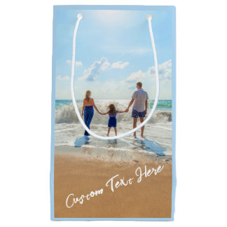 Upload Your Photo Gift Bags Add Custom Text Name