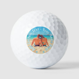 Upload Your Photo Golf Balls Gift Add Custom Text