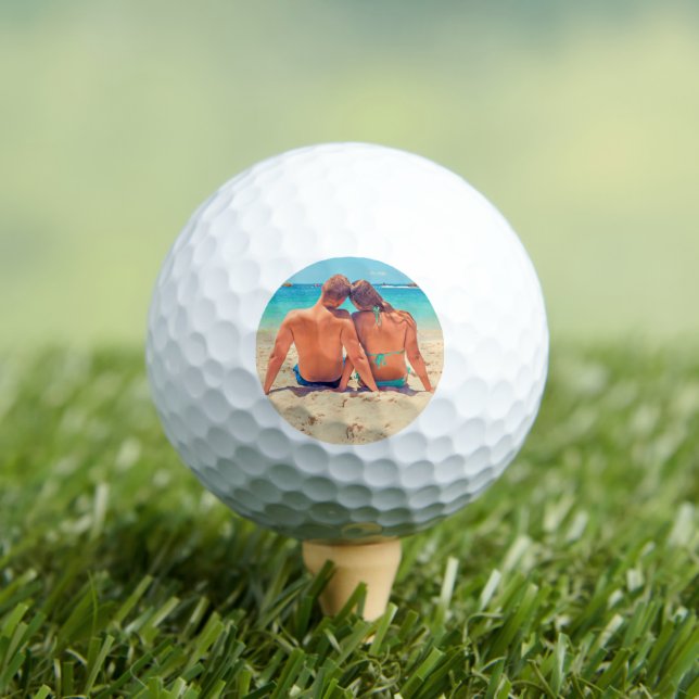 Upload Your Photo Golf Balls Personalised Gift (Insitu Tee)