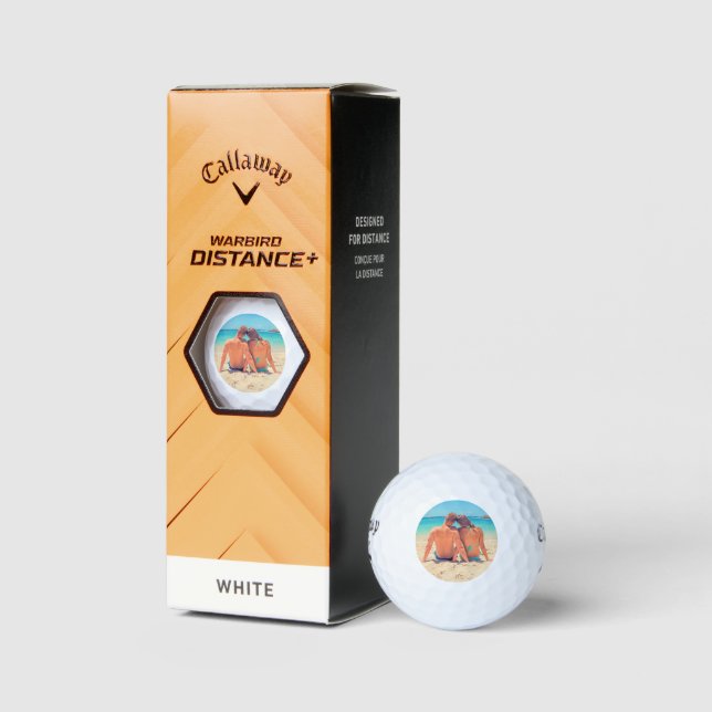 Upload Your Photo Golf Balls Stamp (Packaging)