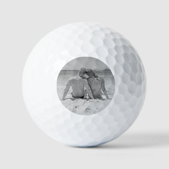 Upload Your Photo Golf Balls Stamp Personalised (Front)