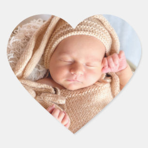 Upload your photo heart sticker