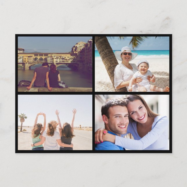 Upload your photo holiday postcard (Front)