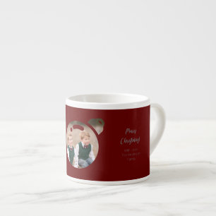 Upload your Photo in a Christmas Bauble Espresso Cup