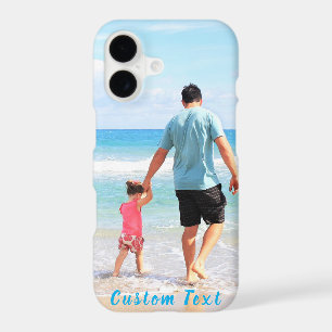 Upload Your Photo iPhone Case Personalised Text