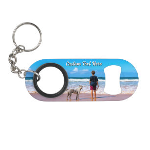 Upload Your Photo Keychain Bottle Opener Add Text