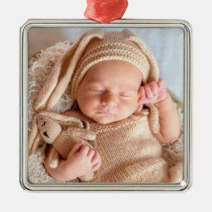 Upload your photo metal ornament