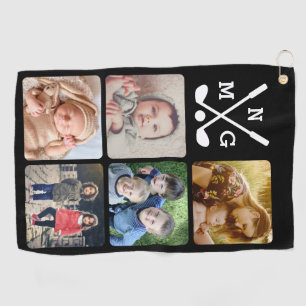 Upload your photo name monogrammed golf towel