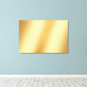Upload Your Photo on Blank Gold Background Luxury Canvas Print