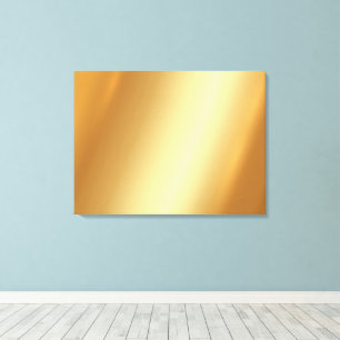 Upload Your Photo on Gold Background Luxury Look Canvas Print