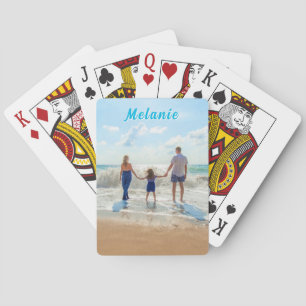 Upload Your Photo Playing Cards Gift Add Name