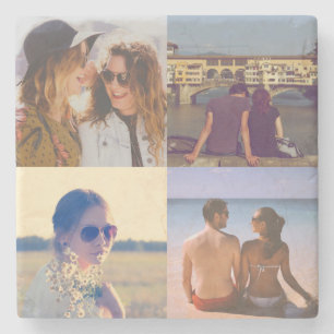 Upload your photo stone coaster