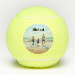 Upload Your Photo Tennis Balls Personalised Name