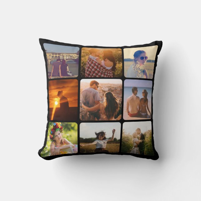 Upload your photo throw pillow (Front)