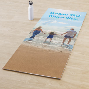 Upload Your Photo Yoga Mat Gift Personalised Text