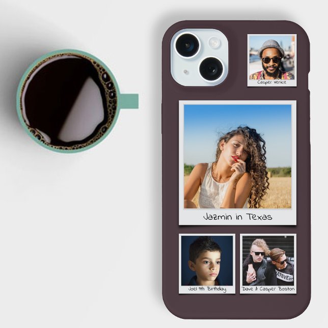 Upload Your Photos Moody Eggplant Purple iPhone Case (Creator Uploaded)