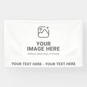 Upload Your Picture and Wording Banner