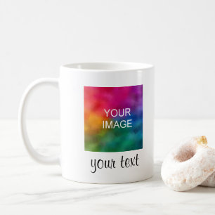 Upload Your Picture Photo Handwritten Text Names Coffee Mug