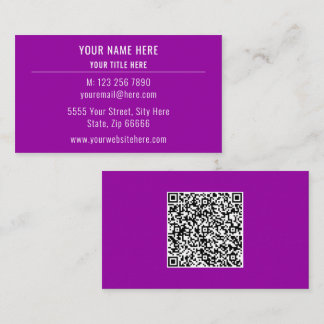Upload Your QR Code Branded Custom Business Cards