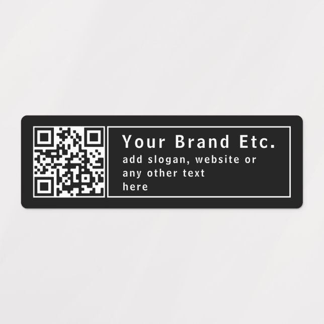 Upload Your QR code or Logo | Editable Waterproof (Design 5)