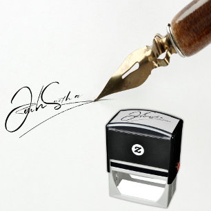 Upload Your Signature   Custom Handwritten Name    Self-inking Stamp