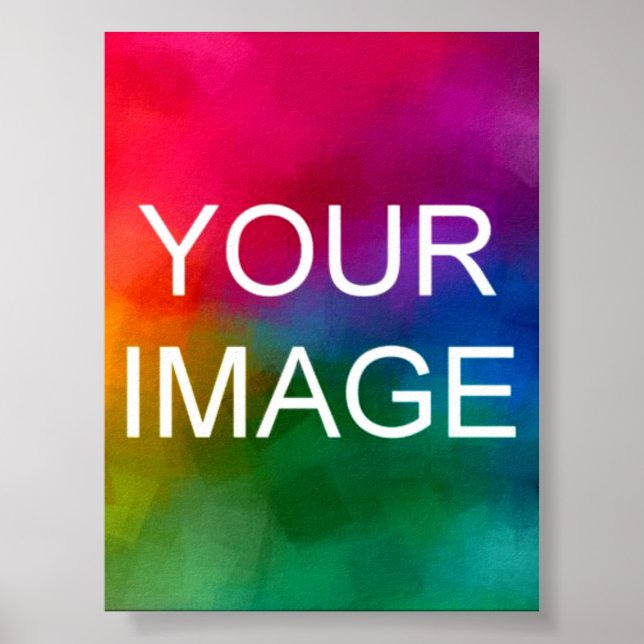 Upload Your Vacation Wedding Anniversary Photo Poster (Front)