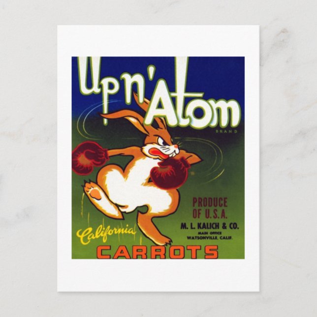 Upn Atom Carrots Postcard (Front)