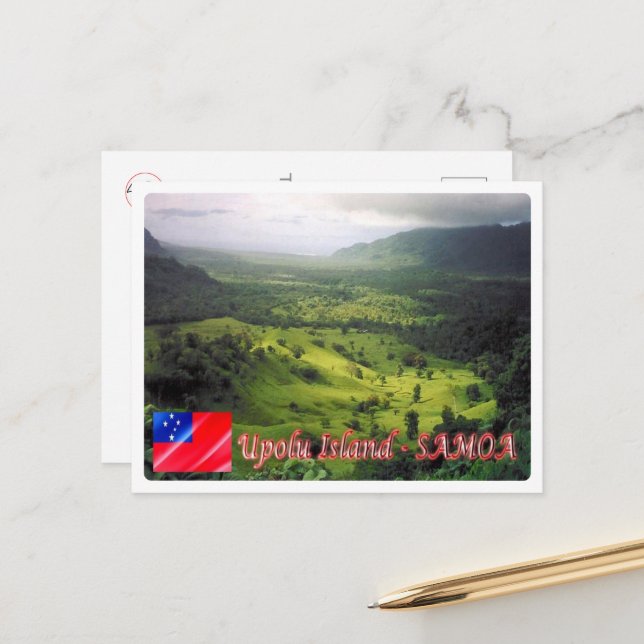 Upolu Island - Samoa - Postcard (Front/Back In Situ)