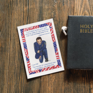 Upon My Knees Inspirational Post Card