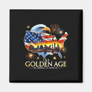 Upon Us Funny Trump Gold Eagle The Golden Age Of A Magnet