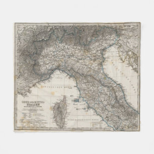 Upper and Central Italy Fleece Blanket