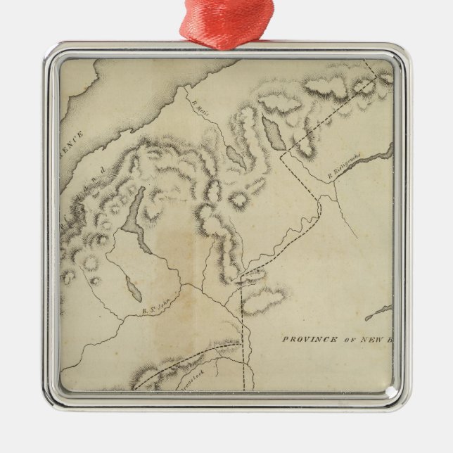 Upper and Lower Canada Metal Tree Decoration (Front)