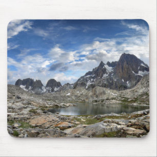 Upper and Middle Nydiver Lakes Panorama - Sierra Mouse Pad