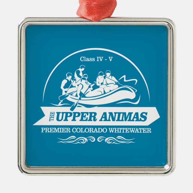 Upper Animas River (rafting 2) Metal Ornament (Front)