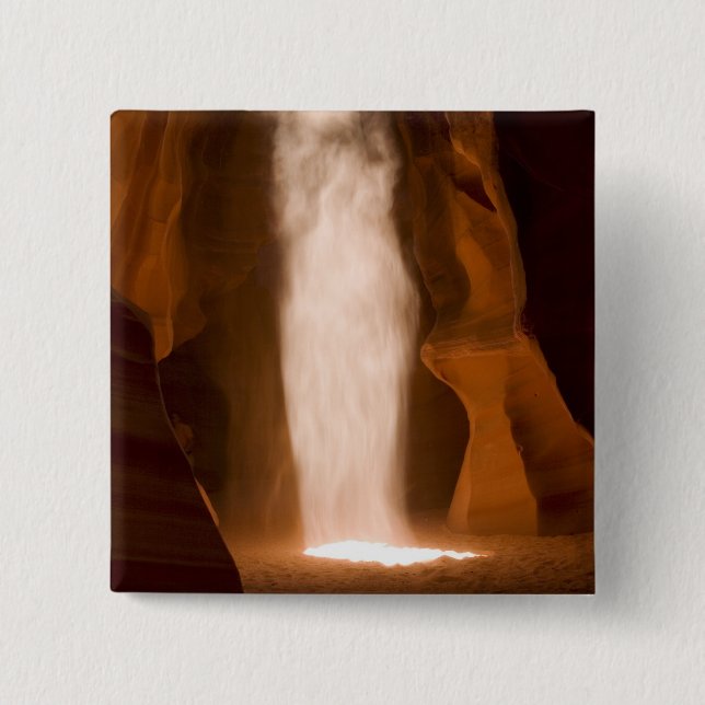 Upper Antelope Canyon, Page, Arizona 15 Cm Square Badge (Front)