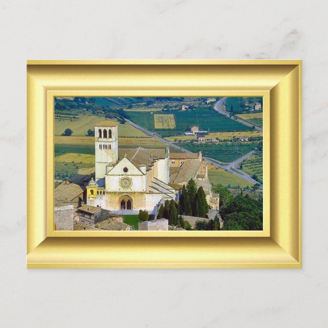 Upper basilica, Assisi, Italy St Francis Postcard (Front)