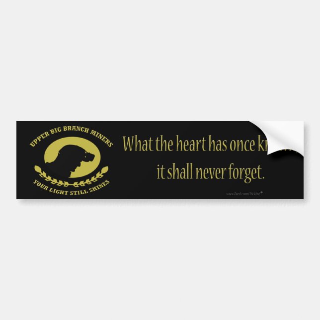 Upper Big Branch Coal Miner Bumper Stickers (Front)