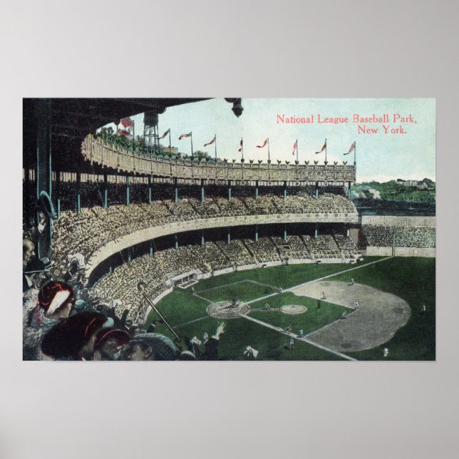 Upper Bleacher View of Nat'l League Baseball Par Poster (Front)
