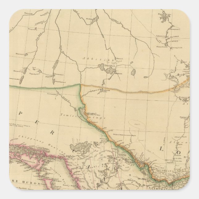 Upper Canada 3 Square Sticker (Front)