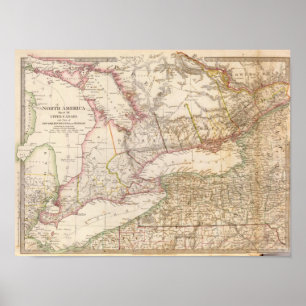 Upper Canada, NY, Penn, Mich Poster